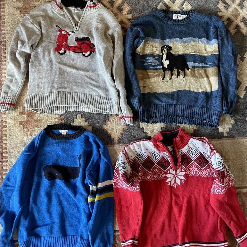 Hartstrings boys sweaters lot used size 12/14